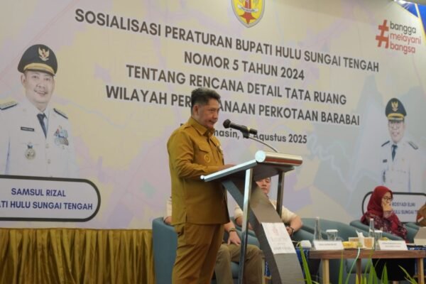 Bupati HST Sosialisasikan Perbup tentang RDTR Perkotaan Barabai