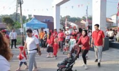 Semarak HUT ke-81 RI, Warga RT 40 BDS 3 Forest Hill Balikpapan Gelar Jalan Santai
